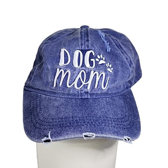 Sonoma Dog Mom Distressed Denim Hat - Picture 1 of 7
